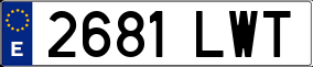 Trailer License Plate